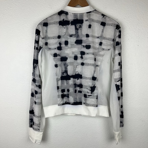 Lululemon Women's 6 Noir Jacket II Ghost Weave White Black - Picture 5 of 9